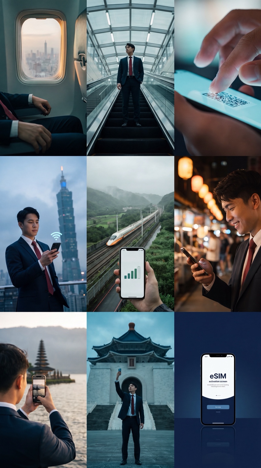 台灣旅遊 eSIM 使用情境:飛機、高鐵、夜市、101 大樓
